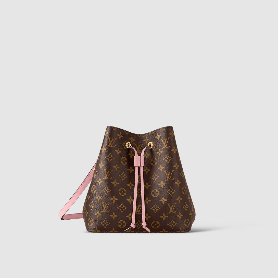 Túi Louis Vuitton Neonoe Mm Monogram Nữ Nâu Hồng